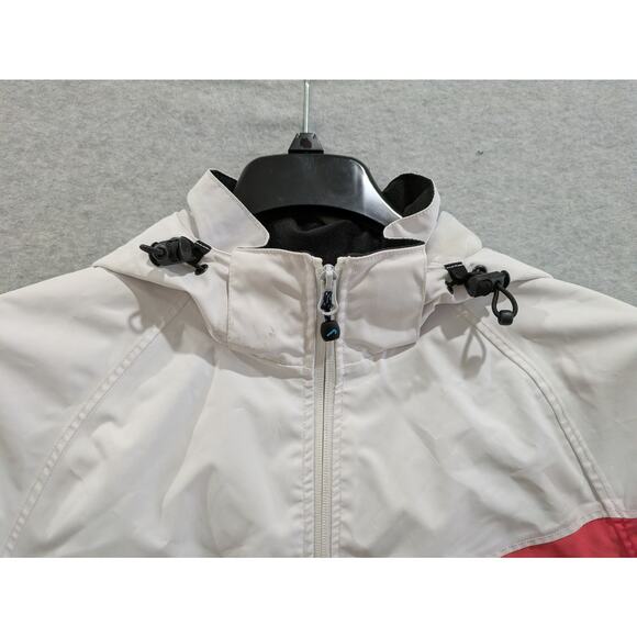 Polar Edge Hooded Jacket Women'sโ Medium Color Block Track Windbreaker Full Zip - Picture 4 of 16